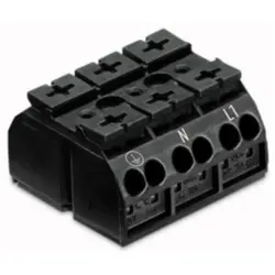 4-wire device connection terminal Ex e II, 3 pole, pitch 12 mm, 0.5-4.0 mm², AWG 20-12, 28 A, 440 V, push-in, 862-1503/999-950