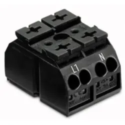 4-wire device connection terminal Ex e II, 2 pole, pitch 12 mm, 0.5-4.0 mm², AWG 20-12, 28 A, 440 V, push-in, 862-1532/999-950