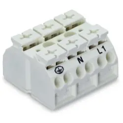 4-wire device connection terminal Ex e II, 3 pole, pitch 12 mm, 0.5-4.0 mm², AWG 20-12, 28 A, 440 V, push-in, 862-1603/999-950