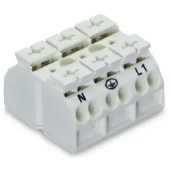 4-wire device connection terminal, 3 pole, pitch 12 mm, 0.5-4.0 mm², AWG 20-12, 32 A, 500 V, push-in, 862-2633