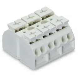 4-wire device connection terminal, 3 pole, pitch 12 mm, 0.5-4.0 mm², AWG 20-12, 32 A, 500 V, push-in, 862-603