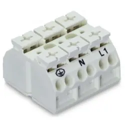 4-wire device connection terminal, 3 pole, pitch 12 mm, 0.5-4.0 mm², AWG 20-12, 32 A, 500 V, push-in, 862-9693