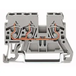 3-wire feed-through terminal, spring-clamp connection, 0.08-2.5 mm², 1 pole, 24 A, 6 kV, black, 870-685