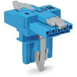 T connector, 5 pole, blue, 890-620