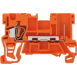 1-wire/1-pin basic terminal, cage clamp, 0.08-4.0 mm², 1 pole, 32 A, 6 kV, orange, 769-176/000-012