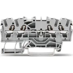 4-wire feed-through terminal, spring-clamp connection, 0.25-4.0 mm², 1 pole, 24 A, 8 kV, brown, 2002-1401/000-014