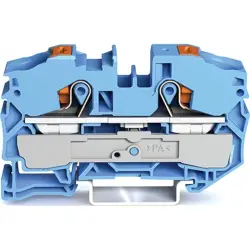 2-wire feed-through terminal, spring-clamp connection, 0.5-16 mm², 1 pole, 76 A, 8 kV, blue, 2216-1204