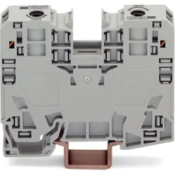 2-wire feed-through terminal, spring-clamp connection, 6-35 mm², 1 pole, 125 A, 8 kV, red, 285-133