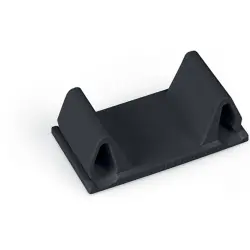 Closing element, 4 pole, black, for sheet metal cut-outs, 890-644