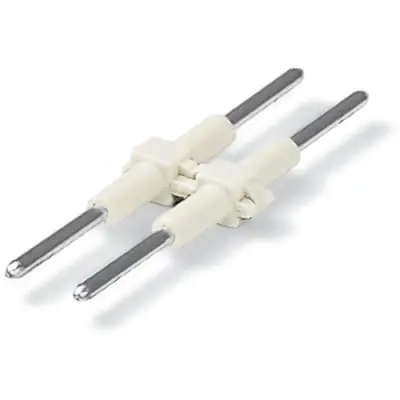 Connecting element, 2 pole, 4 mm, 28 mm for connection terminal, 2060-952/028-004 - 1