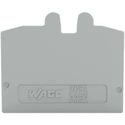 End plate, gray for terminal block, 2052-1291