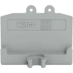 End plate, gray for terminal block, 2052-381