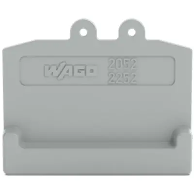 End plate, gray for terminal block, 2052-391 - 1