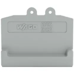 End plate, gray for terminal block, 2052-391