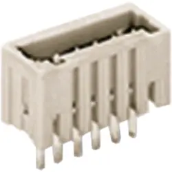 Pin header, 3 pole, pitch 2.5 mm, straight, light gray, 733-333