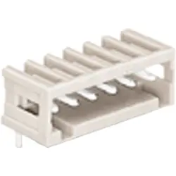 Pin header, 8 pole, pitch 2.5 mm, angled, light gray, 733-368