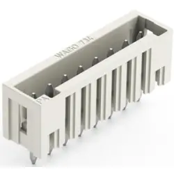 Pin header, 8 pole, pitch 3.5 mm, straight, light gray, 734-138