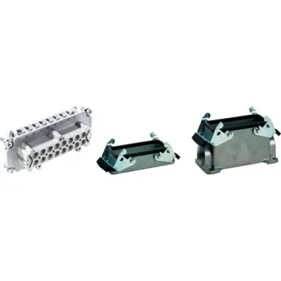 Bulkhead housing kit, size H-B 16, 16 pole + PE , IP65, 75009648 - 1