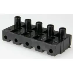 Socket, 5 pole, cable assembly, screw connection, 0.5-2.5 mm², black, 160 BU/5 DS SW