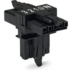 T connector, 5 pole, gray, 890-622