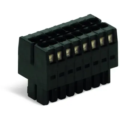 Socket header, 6 pole, pitch 3.5 mm, straight, black, 713-1103 - 1