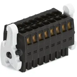 Socket header, 10 pole, pitch 3.5 mm, straight, black, 713-1105