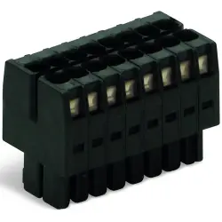 Socket header, 12 pole, pitch 3.5 mm, straight, black, 713-1106