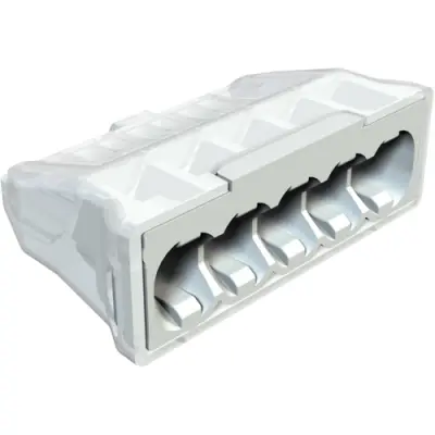 Socket terminal, 5 pole, 0.5-2.5 mm², clamping points: 5, light gray, 24 A, 2054507 - 1