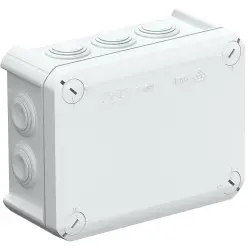 Junction box, 136 x 102 x 57 mm, no. of entries: 10, 10 mm², gray, IP66, 2007077