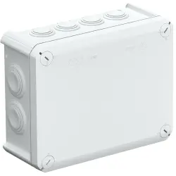 Junction box, 176 x 135 x 67 mm, no. of entries: 12, 16 mm², light gray, IP66, 2007093