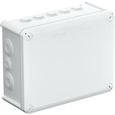 Junction box, 225 x 173 x 86 mm, no. of entries: 16, 25 mm², light gray, IP66, 2007109 - 1