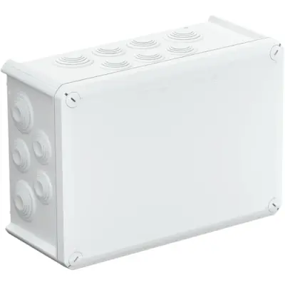 Junction box, 267 x 182 x 110 mm, no. of entries: 24, 35 mm², light gray, IP66, 2007125 - 1