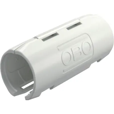 Connecting sleeve, (L x H) 52 x 18 mm, head Ø 16 mm, PP, white, for M16, 2154091 - 1