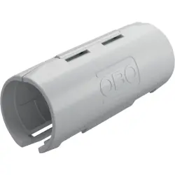 Connecting sleeve, (L x H) 65 x 23 mm, head Ø 20 mm, PP, light gray, for M20, 2154083