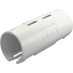 Connecting sleeve, (L x H) 65 x 23 mm, head Ø 21 mm, PP, white, for M20, 2154093