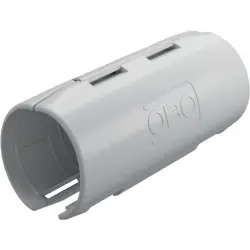 Connecting sleeve, (L x H) 72 x 28 mm, head Ø 25 mm, PP, light gray, for M25, 2154085