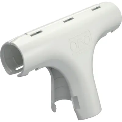 Fitting T-piece, (L x H) 94 x 18 mm, head Ø 16 mm, PP, white, for M16, 2153951 - 1