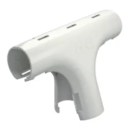 Fitting T-piece, (L x H) 110 x 23 mm, head Ø 21 mm, PP, white, for M20, 2153953