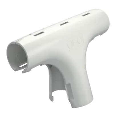 Fitting T-piece, (L x H) 110 x 23 mm, head Ø 21 mm, PP, white, for M20, 2153953 - 1