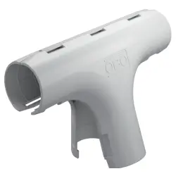 Fitting T-piece, (L x H) 123 x 28 mm, head Ø 26 mm, PP, light gray, for M25, 2153843