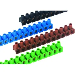 Connection terminal, 12 pole, 2.5 mm², clamping points: 12, black/blue/brown/green-yellow, screw connection, 16 A, 2055023