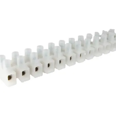 Lustre terminal, 12 pole, 0.5-12 mm², clamping points: 12, natural, screw connection, 41 A, 1000/12 - 1