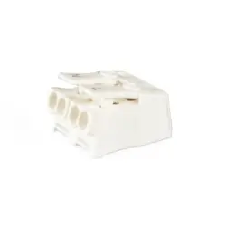Light clamp, 2 pole, 0.5-2.5 mm², white, plug-in connection, 24 A, LK 980-01/ 2 BD N L