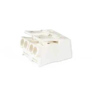 Light clamp, 2 pole, 0.5-2.5 mm², white, plug-in connection, 24 A, LK 980-01/ 2 BD N L - 1