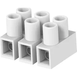 Lustre terminal, 3 pole, 0.12-3.3 mm², natural, PCB connection, 30 A, 1776293-3