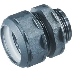 Hose screw fitting, M50, PA, IP65, gray, (L) 67 mm, 83501428