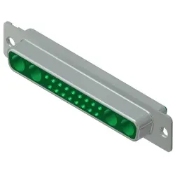 D-Sub socket, 21 pole, 21WA4, partially equipped, straight, solder cup, 321WA4SAM99A10X