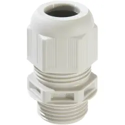 Cable gland, with short connection thread, M40, 46 mm, IP68/IP69, light gray, 10066415