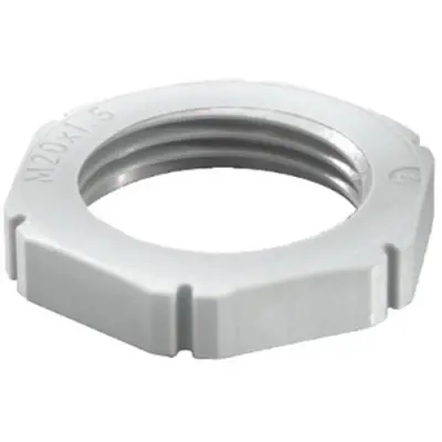 Counter nut, Ø 67 mm, M50, 60 mm, light gray, 10060776 - 1