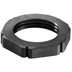 Counter nut, Ø 55 mm, M40, 50 mm, black, 10061785